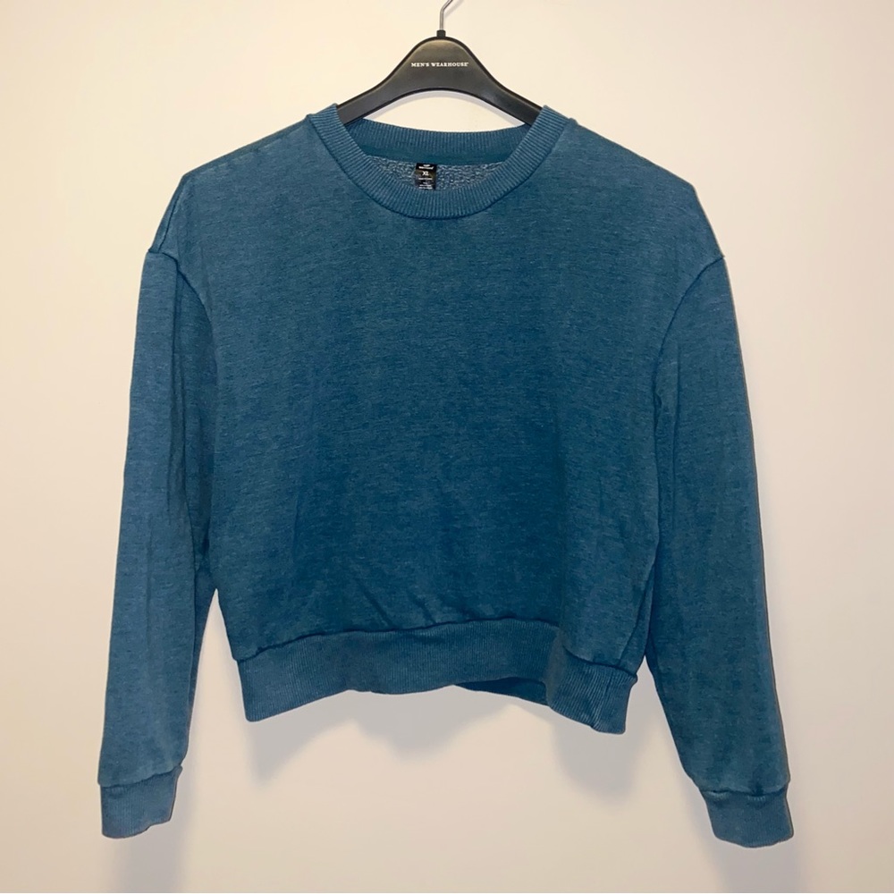 90 Degree by Reflex Cotton Blend Crew Neck Sweatshirt